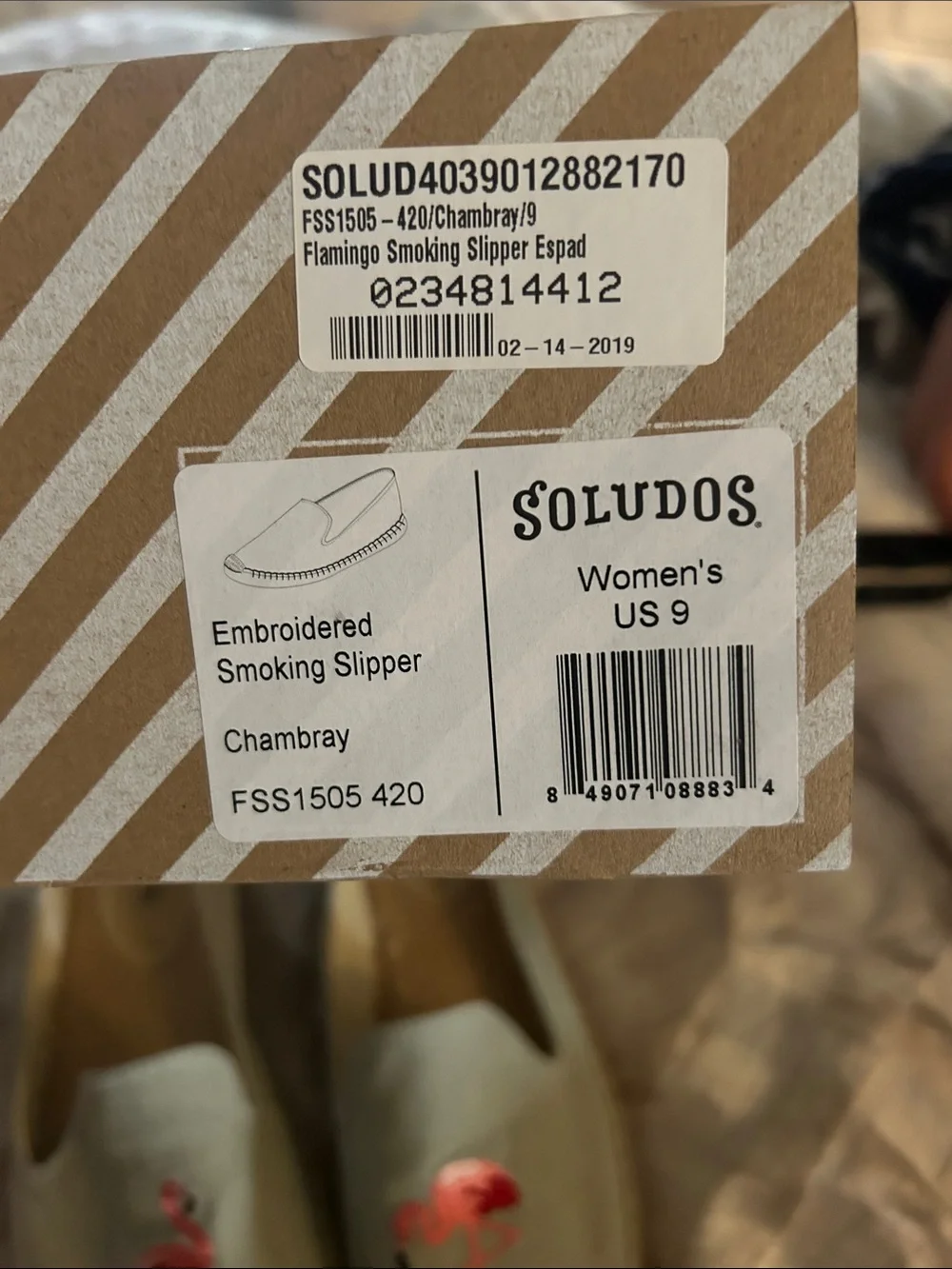 Soludos Sage Espadrilles with Pink Flamingo Embroidery